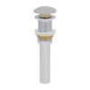 Ruvati Umbrella Style Push Pop-up Drain for Bathroom Sinks without Overflow - Chrome Finish - RVA5102CH
