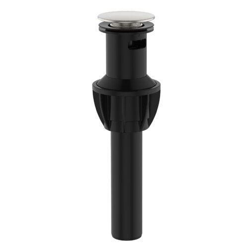 Ruvati Push Pop-Up Bathroom Sink Drain Stopper with Overflow Brushed Nickel - RVA5105BN