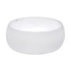 Ruvati 16 inch Bathroom Vessel Sink Round White Above Counter Circular Porcelain Ceramic - RVB0316