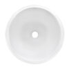 Ruvati 16 inch Bathroom Vessel Sink Round White Above Counter Circular Porcelain Ceramic - RVB0316