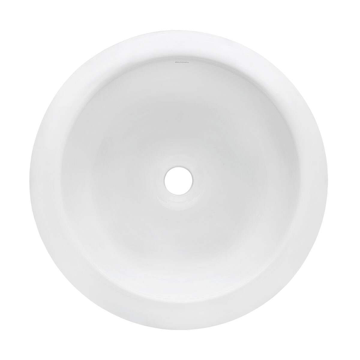 Ruvati 18 inch Round Bathroom Vessel Sink White Above Vanity Counter ...