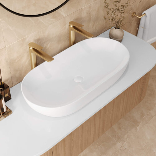 lunaサイズ1 Ruvati 18 x 12 inch Undermount Bathroom Vanity Sink White
