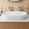 Ruvati 32 x 16 inch Bathroom Vessel Sink White Oval Above Counter Vanity Porcelain Ceramic - RVB0432 Ruvati 32 x 16 inch Bathroom Vessel Sink White Oval Above Counter Vanity Porcelain Ceramic - RVB0432