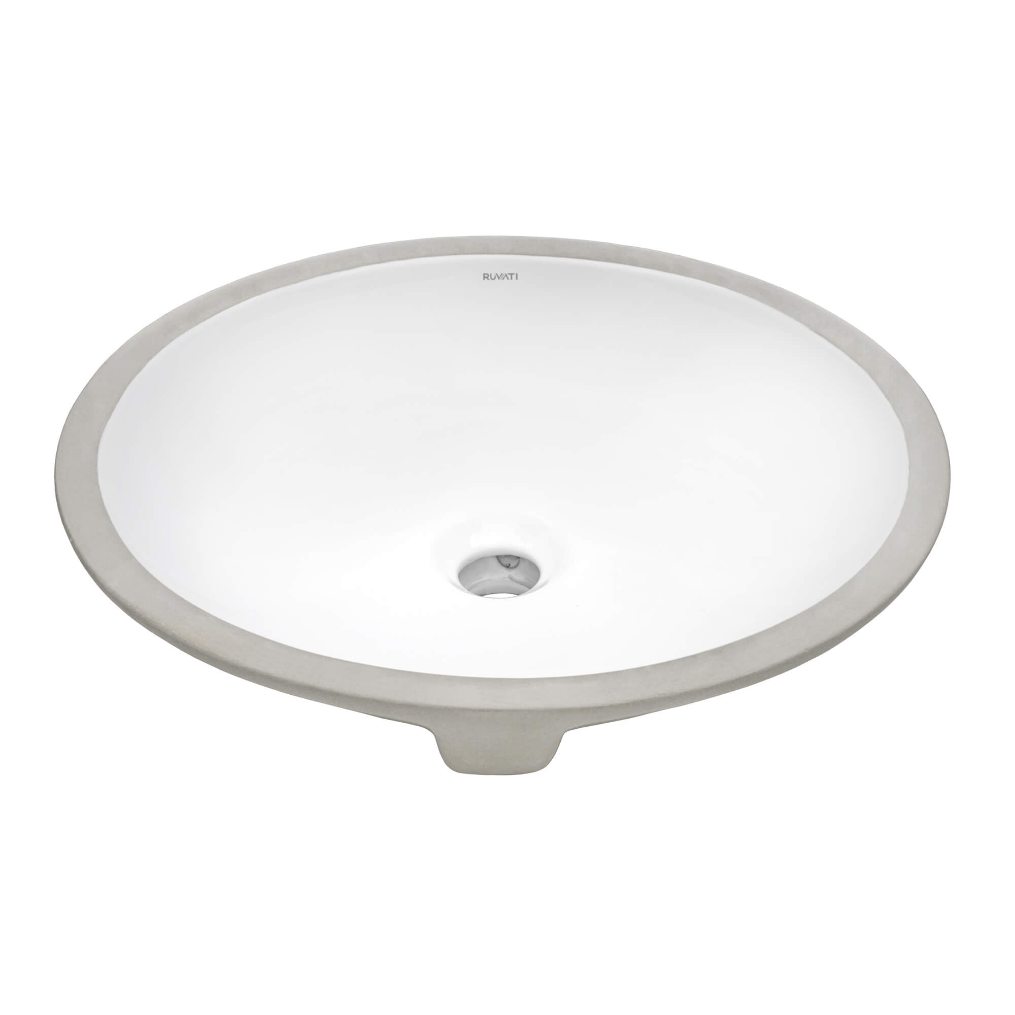 Ruvati 15 in. x 12 in. Oval Undermount Vanity Bathroom Porcelain Ceramic with Overflow in White Ruvati 15 in. x 12 in. Oval Undermount Vanity Bathroom Porcelain Ceramic with Overflow in White
