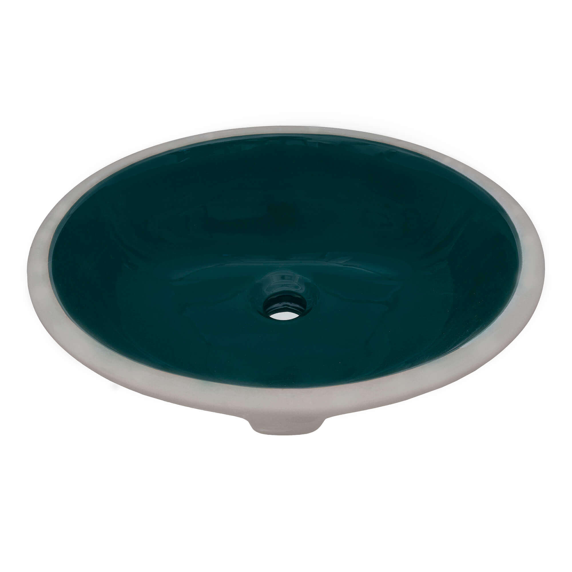 Ruvati 16 x 13 inch Undermount Bathroom Sink Emerald Green Oval ...