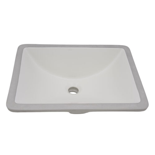 Biscuit Rectangular Undermount Bathroom Sink