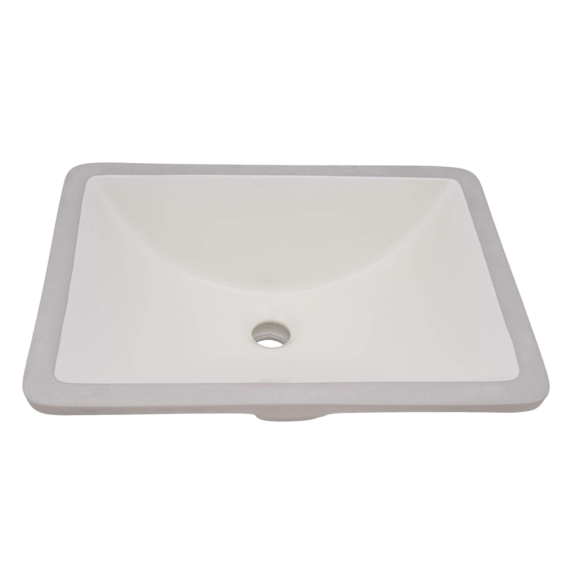 Ruvati 16 x 11-3/4 inch Undermount Bathroom Vanity Sink Biscuit ...