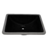 Rectangular Black Undermount Bathroom Ceramic Sink