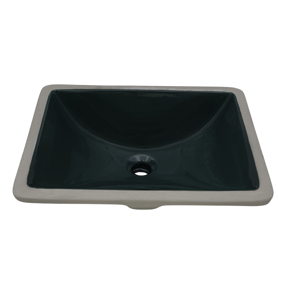 Ruvati 17 x 12 inch Undermount Bathroom Vanity Sink Emerald Green ...