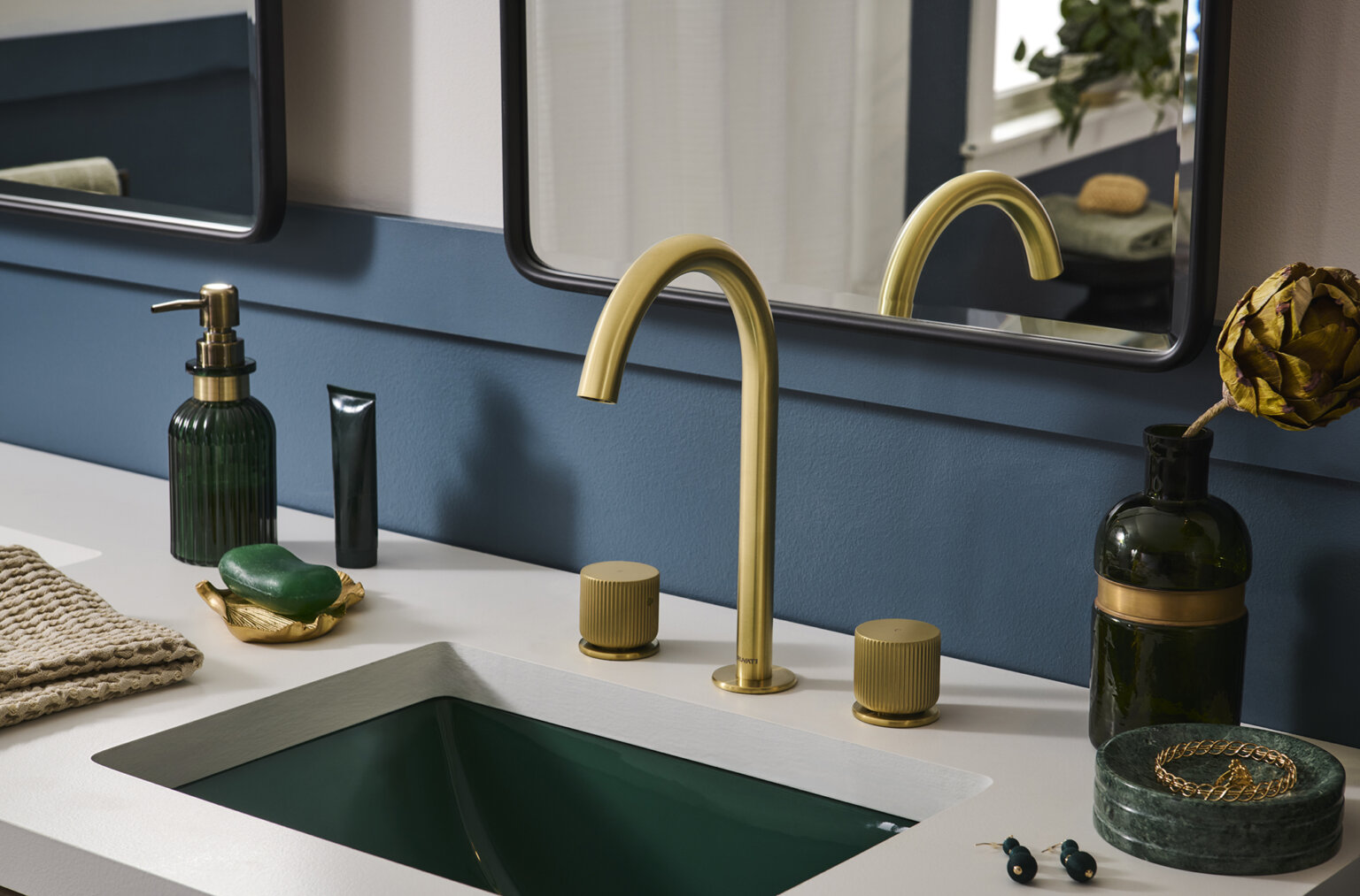 Ruvati 16 x 11-3/4 inch Undermount Bathroom Vanity Sink Emerald Green ...