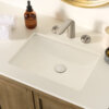 Ruvati 18 x 12-3/4 inch Undermount Bathroom Sink White Rectangular Porcelain Ceramic with Overflow - RVB0720 Ruvati 18 x 12-3/4 inch Undermount Bathroom Sink White Rectangular Porcelain Ceramic with Overflow - RVB0720