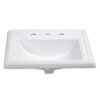Ruvati 23 x 18 inch Drop In Topmount Bathroom Vanity Sink White Rectangular Porcelain Ceramic with Overflow - RVB0873 Ruvati 23 x 18 inch Drop In Topmount Bathroom Vanity Sink White Rectangular Porcelain Ceramic with Overflow - RVB0873