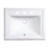 Ruvati 23 x 18 inch Drop In Topmount Bathroom Vanity Sink White Rectangular Porcelain Ceramic with Overflow - RVB0873 Ruvati 23 x 18 inch Drop In Topmount Bathroom Vanity Sink White Rectangular Porcelain Ceramic with Overflow - RVB0873