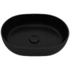 Ruvati 19-inch Matte Black epiStone Solid Surface Modern Bathroom Vessel Sink - RVB2119BK