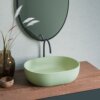 Ruvati 19-inch Avocado Lime Green epiStone Solid Surface Bathroom Vessel Sink - RVB2119GN