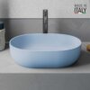 Ruvati 19-inch Pacific Blue epiStone Solid Surface Modern Bathroom Vessel Sink - RVB2119LE