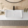 Ruvati 24 x 16 inch Bathroom Vessel Sink White Rectangular Above Counter Porcelain Ceramic - RVB2416