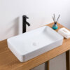 Ruvati 24 x 16 inch Bathroom Vessel Sink White Rectangular Above Counter Porcelain Ceramic - RVB2416