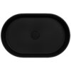 Ruvati 23-inch Matte Black epiStone Solid Surface Modern Bathroom Vessel Sink - RVB2550BK