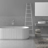 Ruvati 23 x 14 inch Fluted Vessel Bathroom Sink epiStone Solid Surface Modern Oval Matte White - RVB2823WH