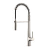 Ruvati Seneca Single Handle Pull Down Kitchen Faucet Spot Proof Stainless Steel Modern with Pre-Rinse Sprayer - RVF1232BN