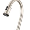 Ruvati Simoni Stainless Steel Pull Down Kitchen Faucet Single Handle Traditional Gooseneck with Pull Out Sprayer - RVF1234BN