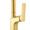 Ruvati Seneca Single Handle Pull Down Spring Kitchen Faucet with Pre-Rinse Sprayer in Brushed Gold - RVF1236SG