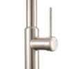 Ruvati Vestia Single Handle Pull Down Kitchen Faucet Knurling Contemporary with Sprayer in Stainless Steel - RVF1237BN
