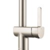 Ruvati Seneca Single Handle Pull Down Modern Kitchen Faucet with Pre-Rinse Sprayer in Stainless Steel - RVF1243BN