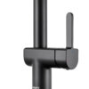 Ruvati Seneca Single Handle Pull Down Spiral Spring Kitchen Faucet with Sprayer in Matte Black - RVF1243MB