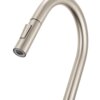 Ruvati Isola Single Handle Pull Down Kitchen Faucet Knurling Contemporary Tall Arc in Stainless Steel - RVF1248BN