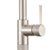 Ruvati Isola Single Handle Pull Down Kitchen Faucet Knurling Contemporary Tall Arc in Stainless Steel - RVF1248BN
