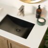 Ruvati Decora Single Handle Square Art Deco Square Transitional Bathroom Faucet in Brushed Nickel - RVF5132BN