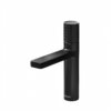 Ruvati Emilio Single Handle Diamond Pattern Knurled Bathroom Faucet Round in Gunmetal Black PVD - RVF5133BL