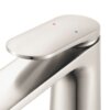 Ruvati Este Single Hole Tall Vessel Faucet Modern Bathroom Vanity in Brushed Nickel - RVF5136BN