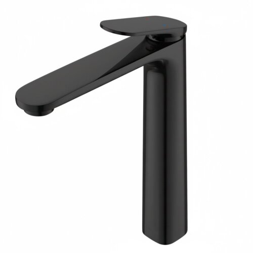 Ruvati Este Single Handle Lever Tall Vessel Faucet Modern Bathroom Vanity in Matte Black - RVF5136MB