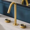 Ruvati Chrono Two Handle Watch Mechanism Luxury Widespread Bathroom Faucet in Brushed Gold- RVF5234SG