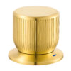 Ruvati Fabio Two Handle Widespread Fluted Luxury Knob Bathroom Faucet in Brushed Gold - RVF5235SG