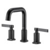 Ruvati Barolo Two Handle Widespread Art Deco Modern Luxury Bathroom Faucet in Matte Black- RVF5236MB