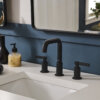 Ruvati Barolo Two Handle Widespread Art Deco Modern Luxury Bathroom Faucet in Matte Black- RVF5236MB