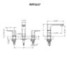 Ruvati Lanai Two Handle Widespread Modern Rectangular Square Bathroom Faucet in Brushed Nickel - RVF5237BN