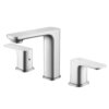 Ruvati Lanai Two Handle Widespread Modern Rectangular Square Bathroom Faucet in Brushed Nickel - RVF5237BN
