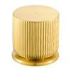 Ruvati Fabio Two Handle Widespread Fluted Knob Arc Round Neck Bathroom Faucet in Brushed Gold - RVF5238SG