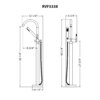 Ruvati Lucia Single Handle Tall Floor Mounted Freestanding Tub Filler Faucet in Brushed Gold - RVF5338SG