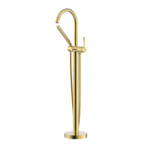 Ruvati Lucia Single Handle Freestanding Tub Bathroom Faucet in Brushed Gold - RVF5338SG