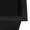 Ruvati 16 x 20 inch epiGranite Drop-in Topmount Granite Composite Quartz Single Bowl Wet Bar Prep Sink - Midnight Black - RVG1016BK
