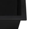 Ruvati 18 x 20 inch epiGranite Drop-in Topmount Granite Composite Quartz Single Bowl Wet Bar Prep Sink - Midnight Black - RVG1018BK
