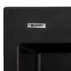 Ruvati 22 x 20 inch epiGranite Drop-in Topmount Granite Composite Quartz Single Bowl Wet Bar Prep Sink - Midnight Black - RVG1022BK