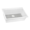 Ruvati 30 x 20 inch epiGranite Drop-in Topmount Granite Composite Quartz Single Bowl Kitchen Sink - Arctic White Matte - RVG1030WH