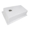 Ruvati 33 x 22 inch epiGranite Drop-in Topmount Granite Composite Quartz Single Bowl Kitchen Sink - Arctic White Matte - RVG1033WH